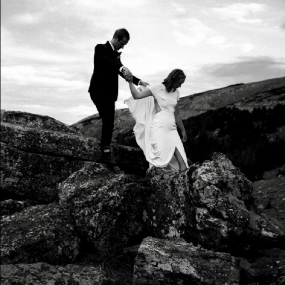 Sarah Seven Kir Gown Size 8 - Picture 5 of 14